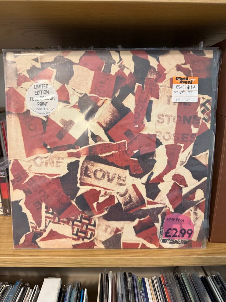 The Stone Roses One Love 12-inch single vinyl record cover art