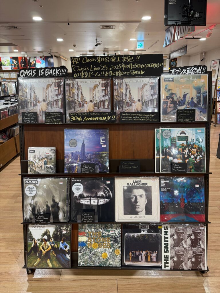 Oasis Reunion Commemorative Special Exhibition Tower Records Shibuya