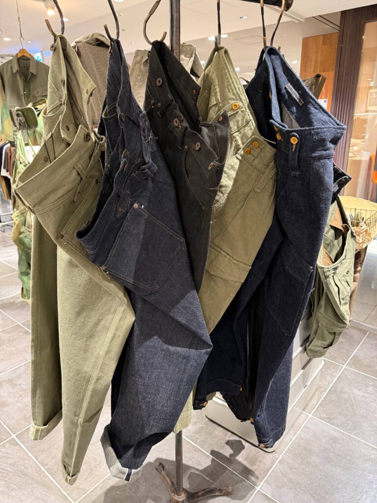 Nigel Cabourn's iconic British Army Pants and Railman Denim Pants