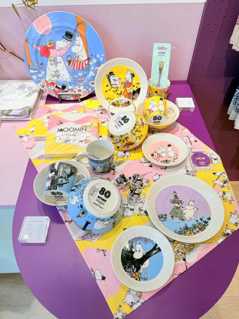 Moomin 80th anniversary commemorative goods section
