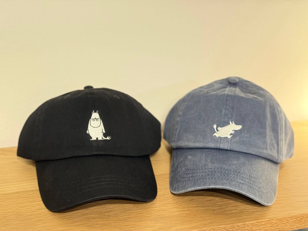Nordicbuddies angry Moomin denim cap front view