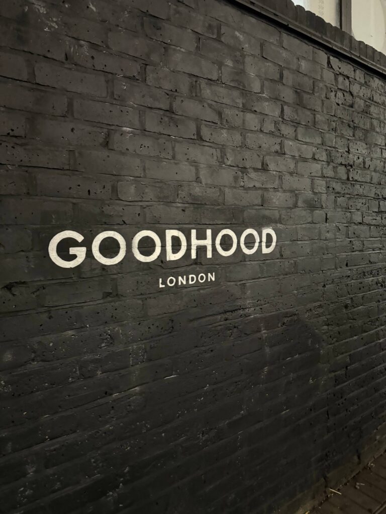 Exterior of London select shop GOODHOOD, carrying popular brands like Stussy and CE cavempt