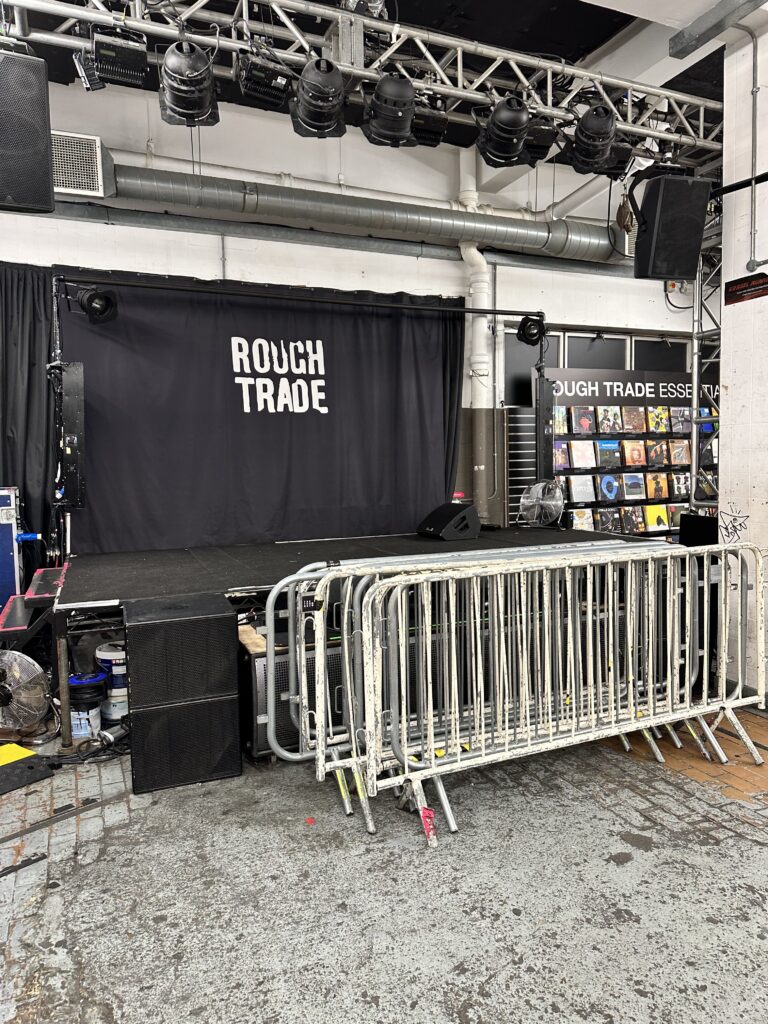 Live stage area at Rough Trade East
