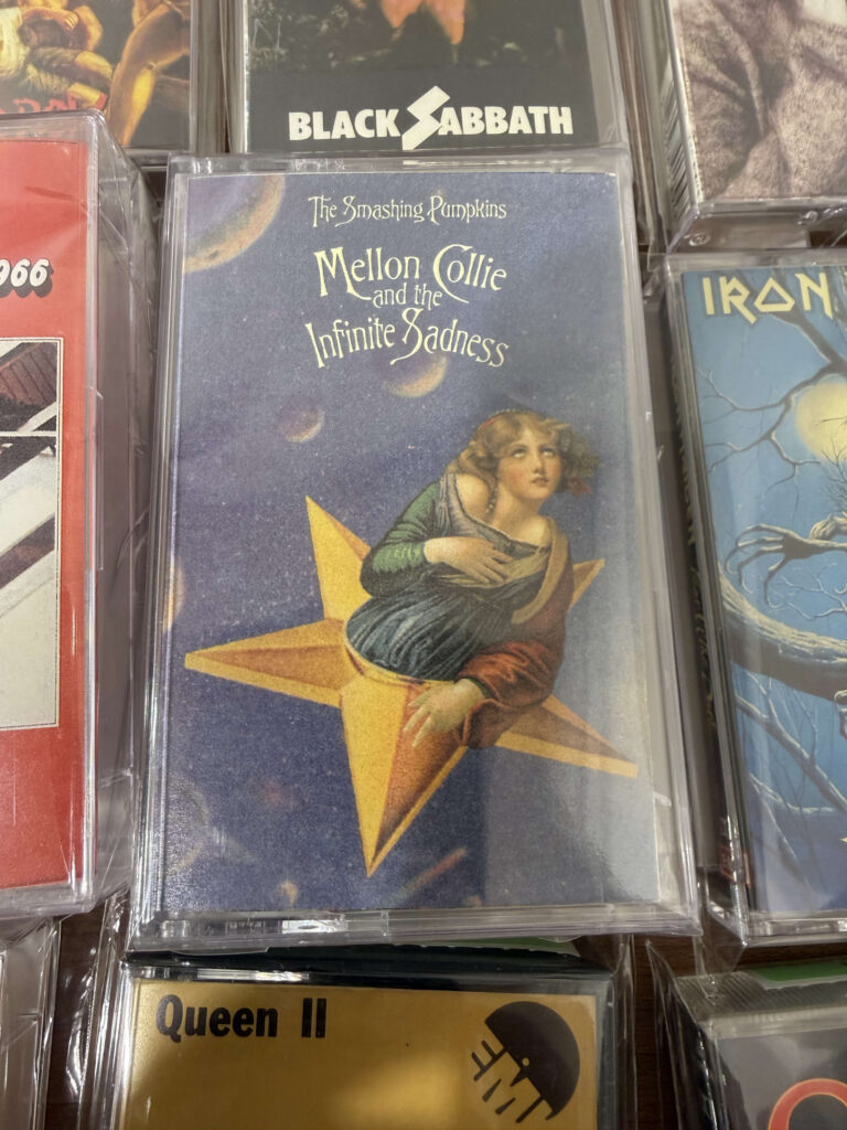 Cover art of The Smashing Pumpkins cassette tape Mellon Collie and the Infinite Sadness