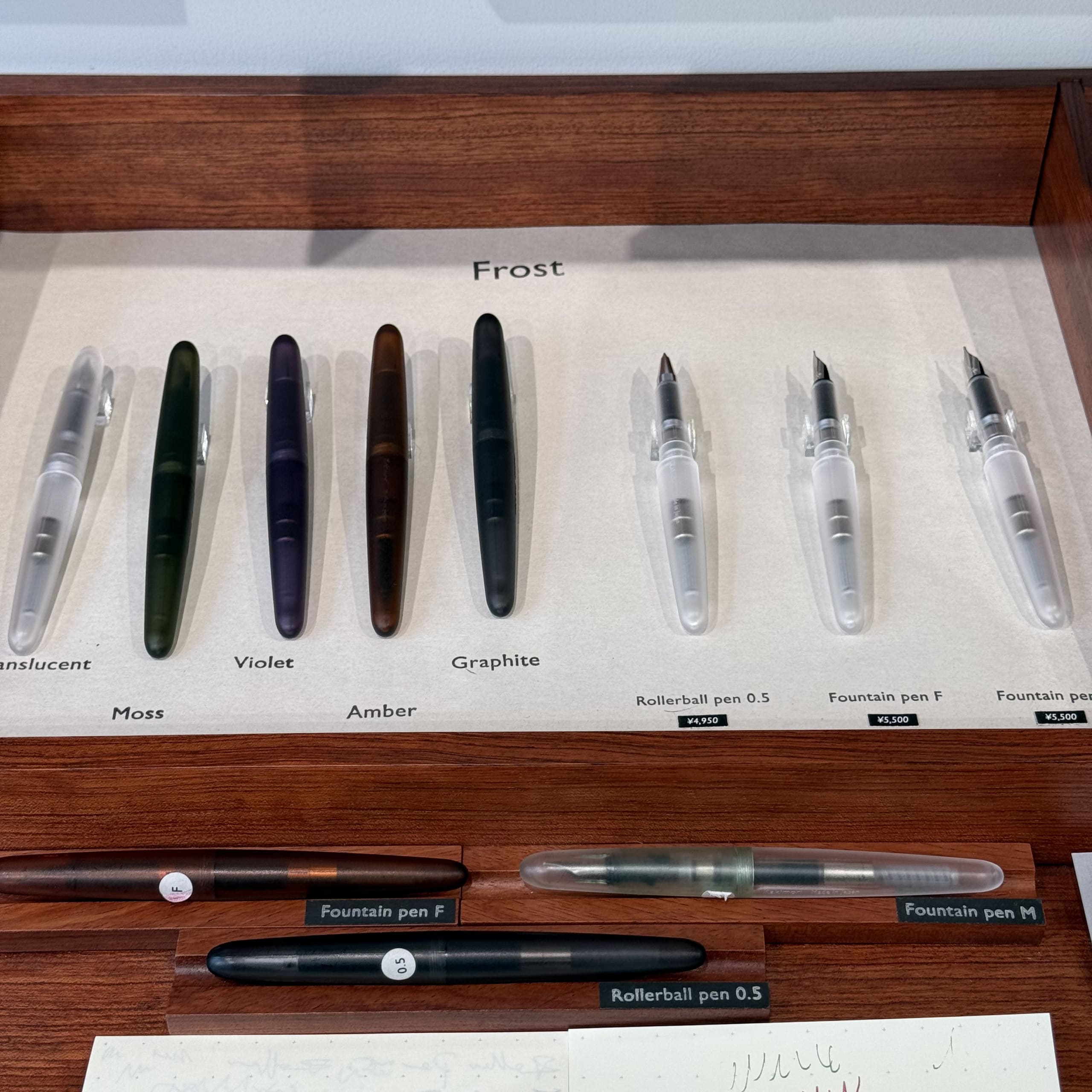 カキモリ蔵前】Frost・ガラスペン・つけペンで文具沼へ