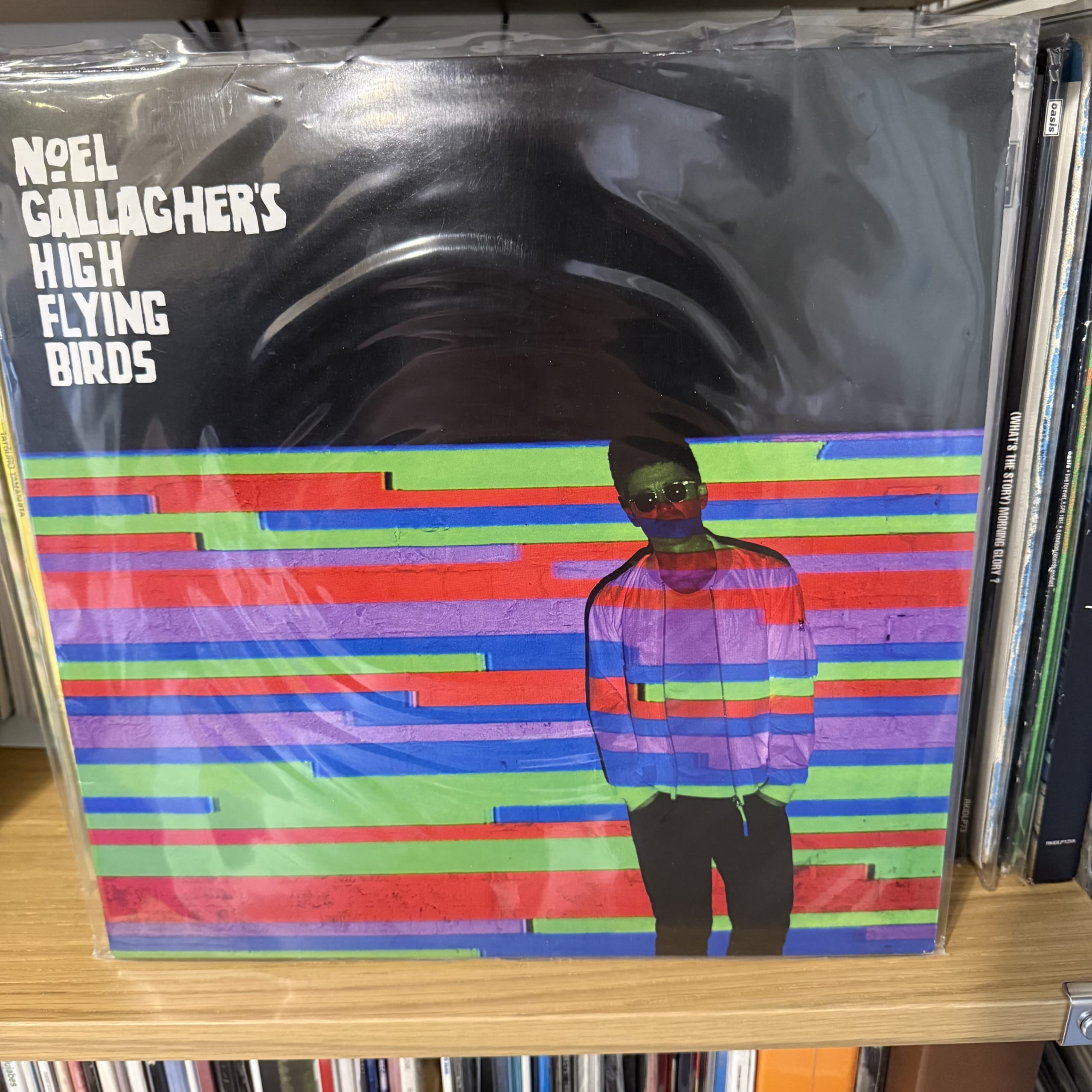 12-inch vinyl racks arranged in alphabetical order at Ginza Records Kuramae