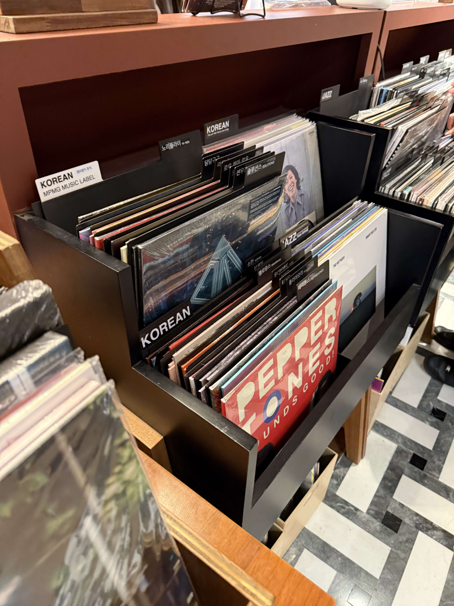 The KOREAN record section in The Hyundai Seoul.