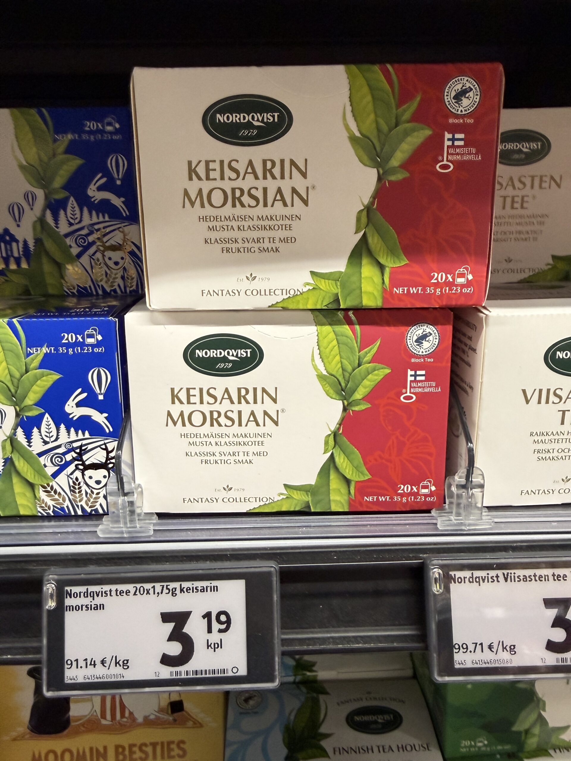 Nordqvistの「KEISARIN MORSIAN」パッケージ
