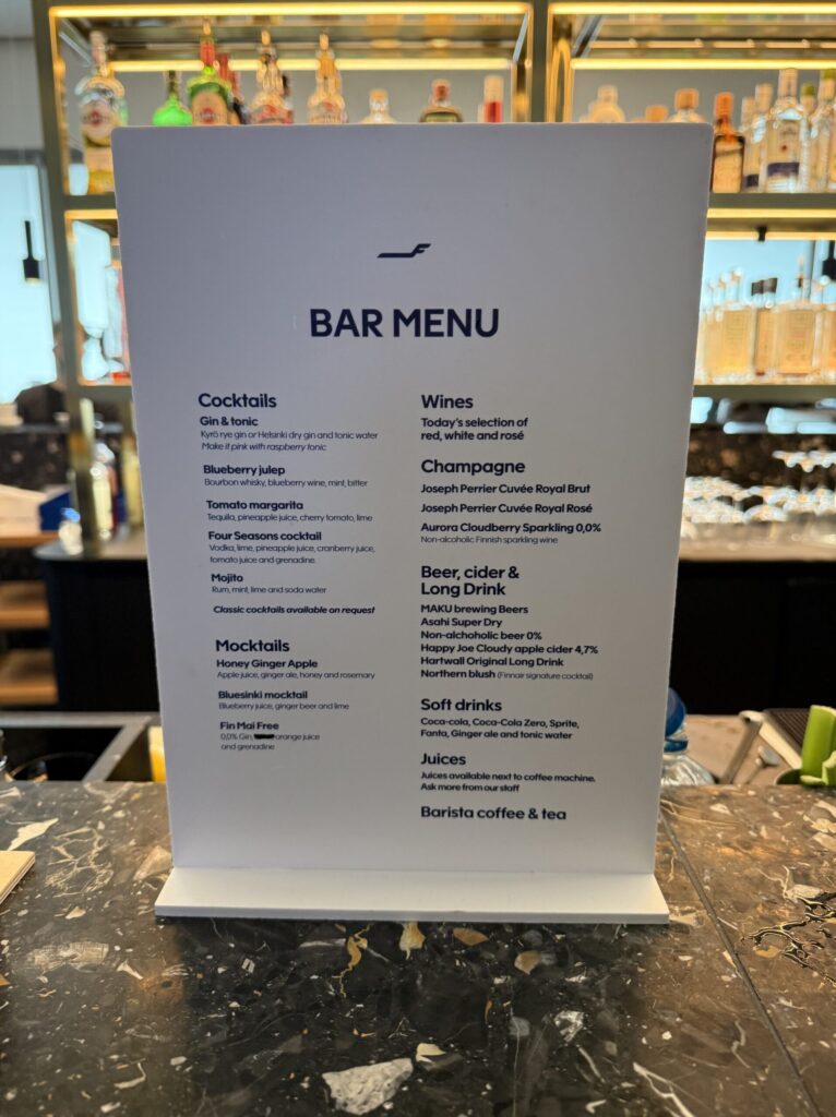 BAR MENU