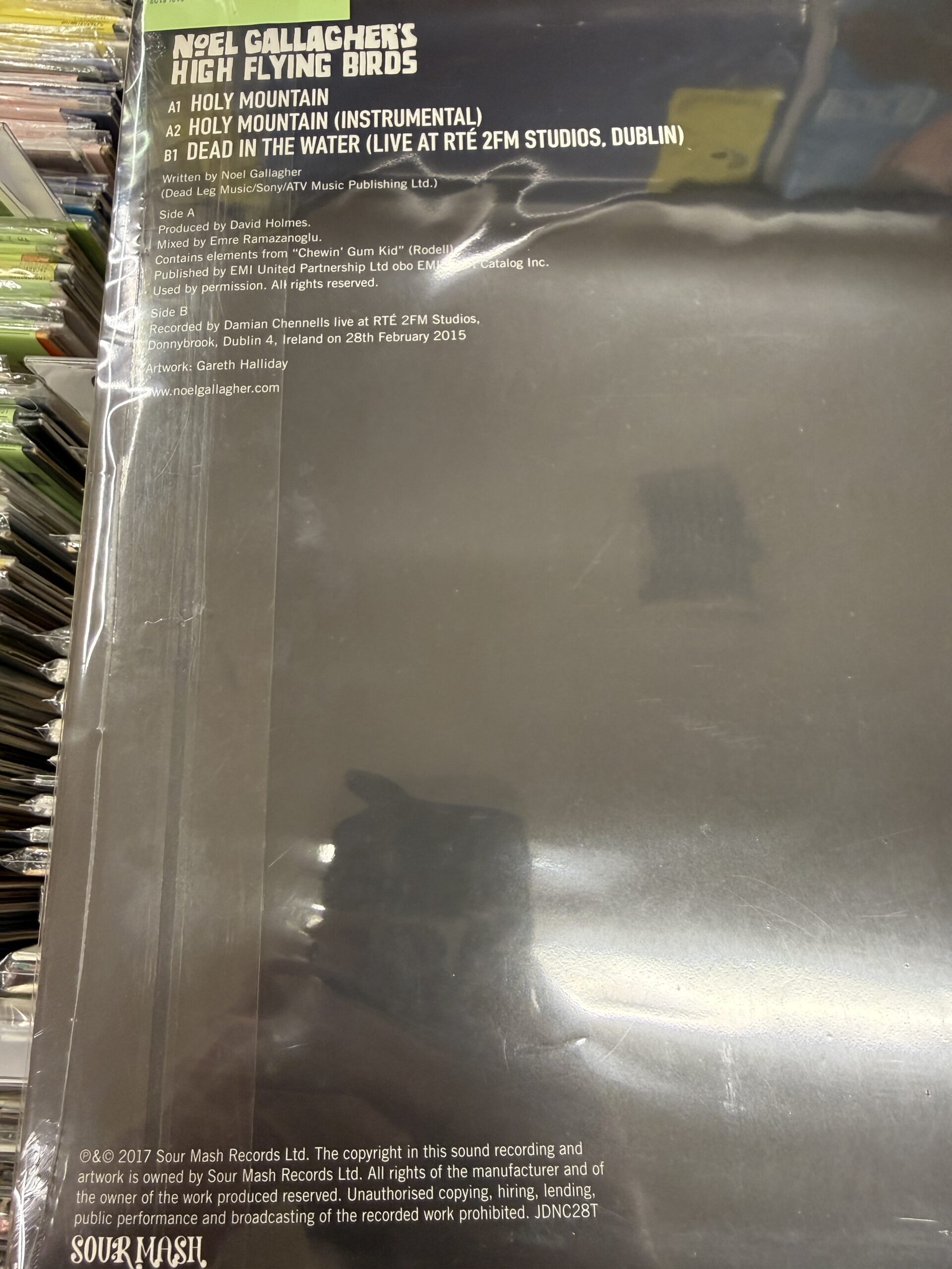 Noel Gallagher solo 12-inch vinyl on the shelf