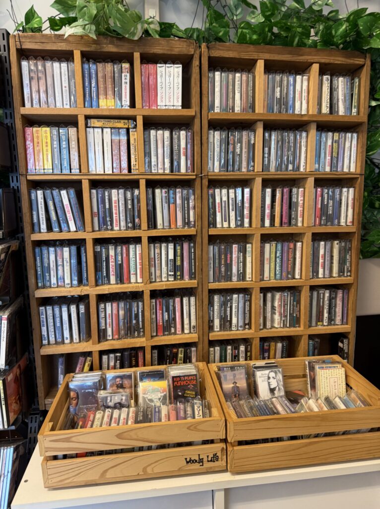 Cassette tape rack