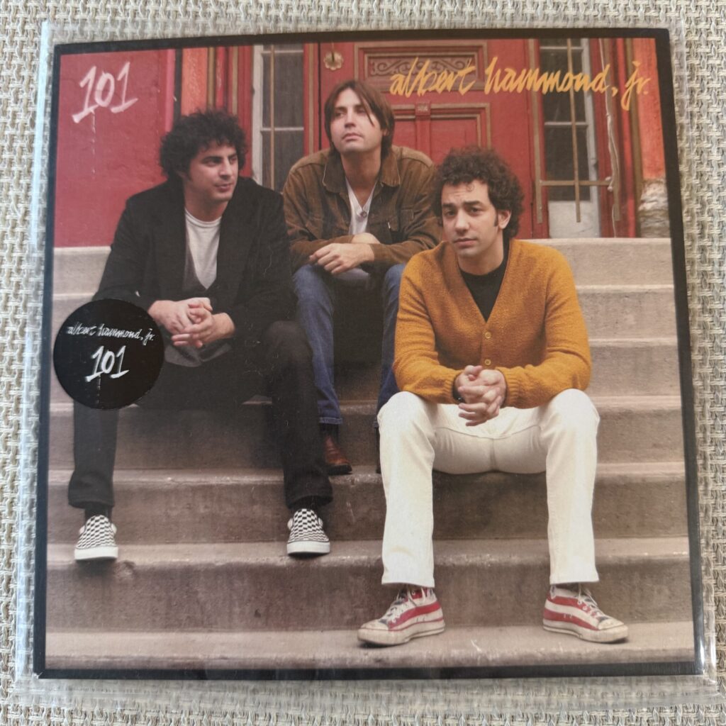 Albert Hammond Jr record on fabric