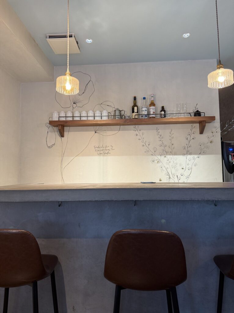 Counter seating at Petika