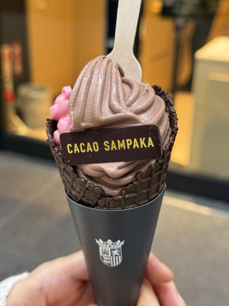 カカオサンパカのチョコアイスクリーム