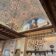 Beautiful painted ceiling and antique molds on the wall at Ristorante di Canaletto